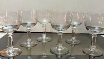 Val Saint Lambert - Verre à eau (6) - Lothaire - Verre
