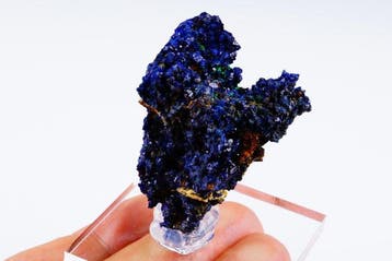 azuriet met malachiet - veel geëindigde donkerblauwe, Verzamelen