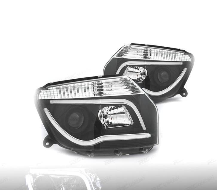 PHARES DACIA DUSTER 10-13 TUBE LIGHT FOND NOIR, Autos : Pièces & Accessoires, Éclairage, Envoi