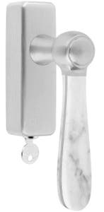 Draaikiepgarnituur BOSCO LZ100-DKLOCK mat rvs/marmer, Doe-het-zelf en Bouw, Overige Doe-Het-Zelf en Bouw, Nieuw