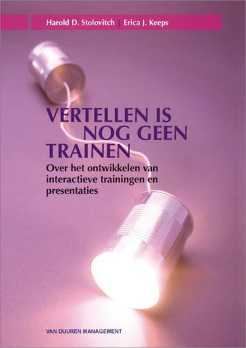 Vertellen Is Nog Geen Trainen | Nieuw, Verzenden, Nieuw, H.D. Stolovitch; Erica J. Keeps