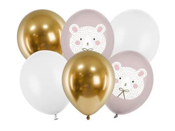 Balloons Ijsbeer Mix 30cm 6st, Verzenden