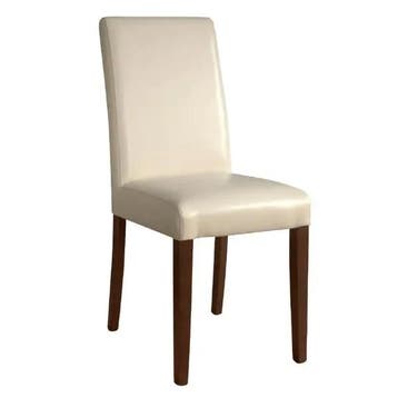 Stoelen | Kunstleer/Hout | Crème | Houtlook Poten | Indoor, Zakelijke goederen, Verzenden, Nieuw in verpakking