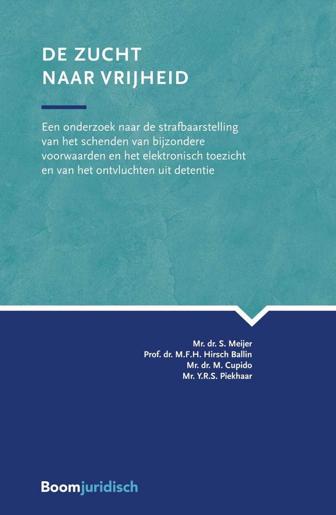 De zucht naar vrijheid / VU-strafrechtreeks 9789462907928, Boeken, Wetenschap, Zo goed als nieuw, Verzenden