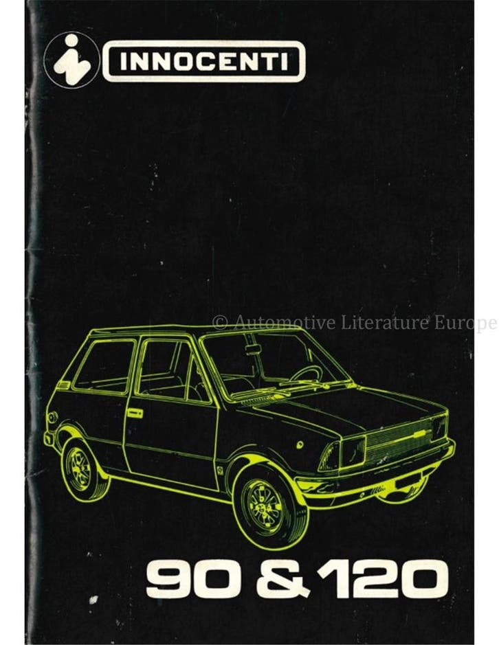 1979 INNOCENTI 90 | 120 INSTRUCTIEBOEKJE NEDERLANDS, Autos : Divers, Modes d'emploi & Notices d'utilisation