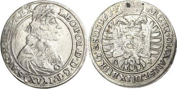 15 Kreuzer 1664, Habsburg Leopold I 1657-1705, Verzenden