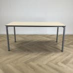 Eromes kantinetafel 160x80 cm, Ahorn - grijs, Gebruikt, Bureau