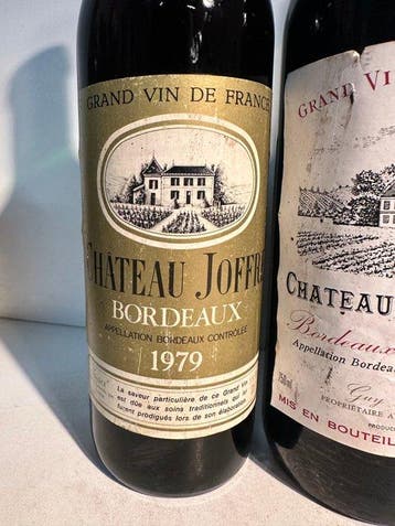 1979 Chateau Joffre, 1985 Chateau de Laville, 1986 Chateau, Verzamelen, Nieuw