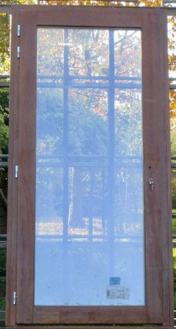 afzelia houten buitendeur , deur , achterdeur 112 x 225, Ophalen of Verzenden, Buitendeur