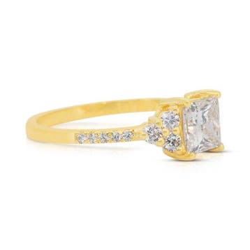 Ring - 18 karaat Geel goud - 1.35ct. tw. Diamant