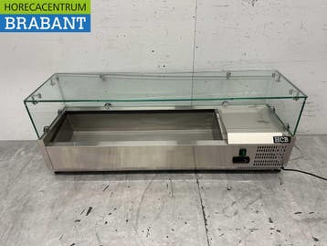 HCB inox Vitrine de comptoir Vitrine de comptoir saladière 5, Articles professionnels, Horeca | Équipement de cuisine, Verzenden