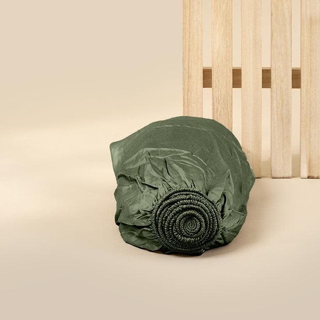 2dekans | Sjumo – Tencel Sateen Hoeslaken – 90x200 cm – Sage, Caravans en Kamperen, Slaapzakken, Ophalen of Verzenden