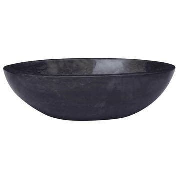 vidaXL Gootsteen 53x40x15 cm marmer zwart, Verzenden, Nieuw