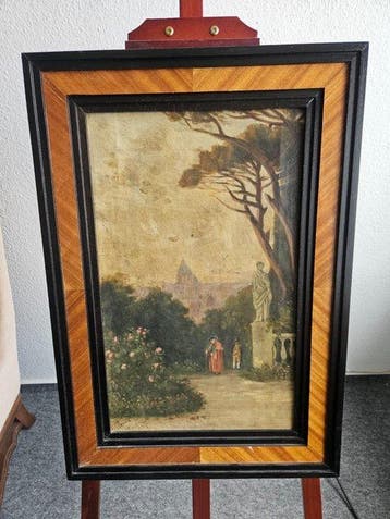 Europese School (XIX) - Grand Tour 1887 Italian Garden Scene