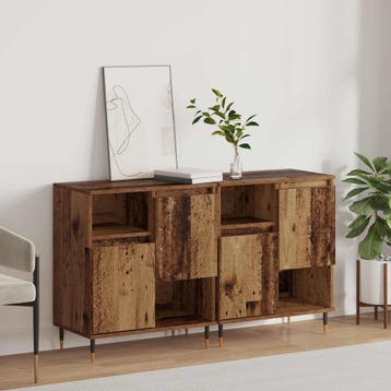 vidaXL Dressoirs 2 st Oud hout, Huis en Inrichting, Verzenden, Nieuw