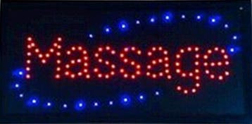 Massage LED bord lamp verlichting lichtbak reclamebord #E, Verzenden