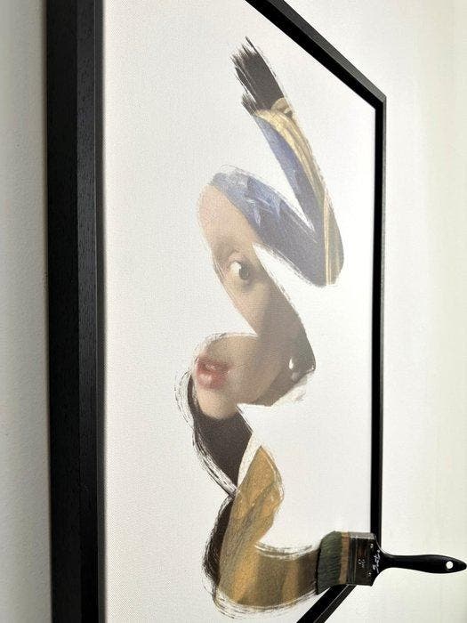 Santicri - Dèjà-vu La Ragazza col Turbante, Antiek en Kunst, Kunst | Schilderijen | Modern