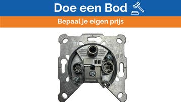 Bieden: Hirschmann TV/FM/SAT Wall Socket - Durable Metal Ma, Ophalen of Verzenden, Nieuw