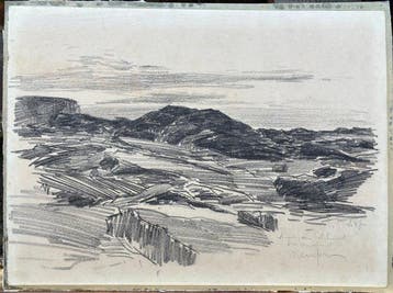 Raymond Renefer (1879-1957) - Vue de rochers en bord de mer