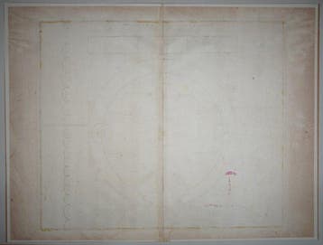 Celestial map - Jupiter en Saturnus; J. G. Doppelmayr -
