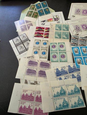 Belgique 1950/1980 - le lot le plus frais de feuilles et de, Postzegels en Munten, Postzegels | Europa | België, Gestempeld