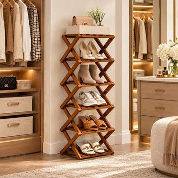 Decoratief ornament - Wooden Organizer Shoe Rack - Verenigd
