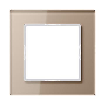 Jung Verre Capot Cadre Simple Champagne - AC581GLCH, Verzenden