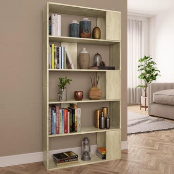 vidaXL Boekenkast/kamerscherm 80x24x159 cm bewerkt hout, Verzenden