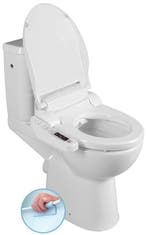 Verhoogd Toilet Elektrisch Bidet Sapho Handicap P-Trap Wit, Bricolage & Construction, Sanitaire, Ophalen of Verzenden, Overige typen
