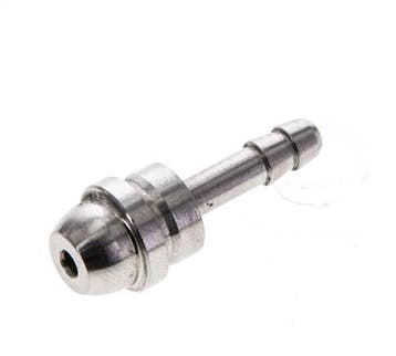 Raccord cannelé en acier inoxydable de 4 mm sans, Verzenden, Nieuw