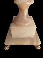 Bureaulamp - Verguld messing - albast, Antiek en Kunst