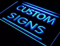Op maat gemaakt - eigen ontwerp- LED neon bord *20x30cm* VER, Verzenden