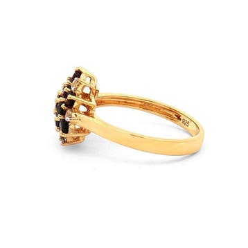 Zonder minimumprijs - Ring Zilver - 0.70ct. tw. Granaat -, Nieuw