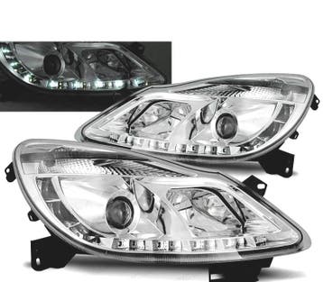 PHARES POUR OPEL CORSA D 06-11 DAYLIGHT LED CHROMÉ, Verzenden
