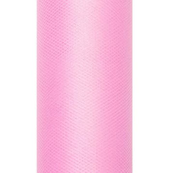 Lichtroze Tule Rol 30cm 9m, Hobby en Vrije tijd, Verzenden, Nieuw