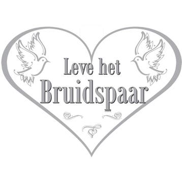 Deurbord Leve Het Bruidspaar 45cm, Verzenden, Nieuw