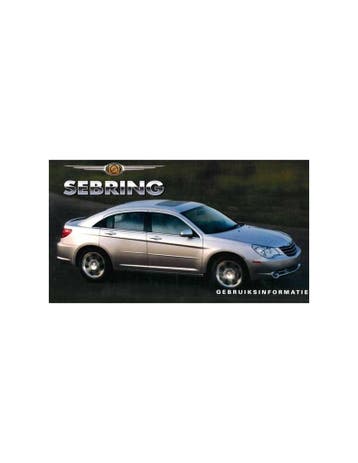 2007 CHRYSLER SEBRING INSTRUCTIEBOEKJE NEDERLANDS