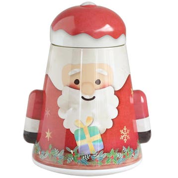 Kerstman Blik - Kerst Kerstmis Pot - Kerstartikelen voor Bin, Verzamelen, Verzenden, Nieuw