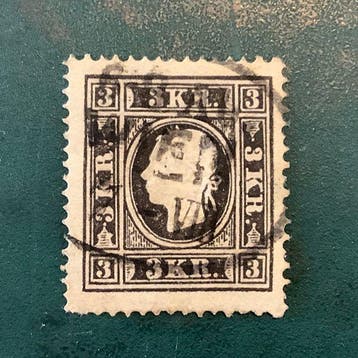 Autriche 1858 - 3 Kreuzer Kaiser Franz avec très bon