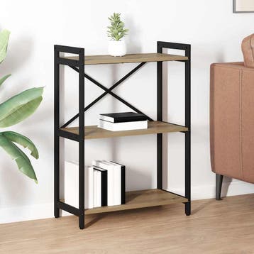 vidaXL Boekenplank 60 x 30 x 85 cm Bewerkt hout Artisan, Verzenden