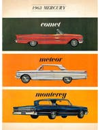 1963 MERCURY PROGRAMMA BROCHURE NEDERLANDS, Nieuw