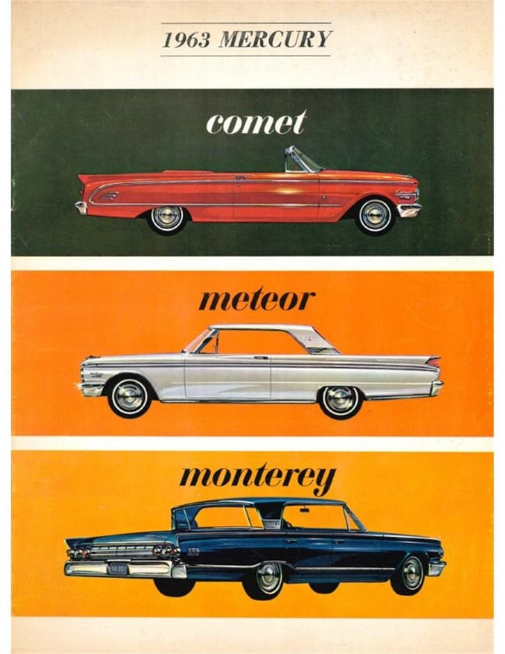 1963 MERCURY PROGRAMMA BROCHURE NEDERLANDS, Boeken, Auto's | Folders en Tijdschriften