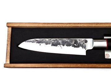 Santoku Knife - 440C Japanese Stainless Steel - Forged and, Antiek en Kunst