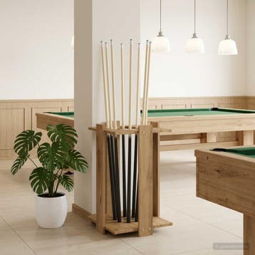 vidaXL Biljartkeu-stand Bewerkt hout 42 x 43 x 60 cm, Sport en Fitness, Verzenden, Nieuw