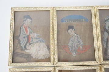 Eight Beauties - Chinese Scholars - China - Qing Dynastie, Antiek en Kunst