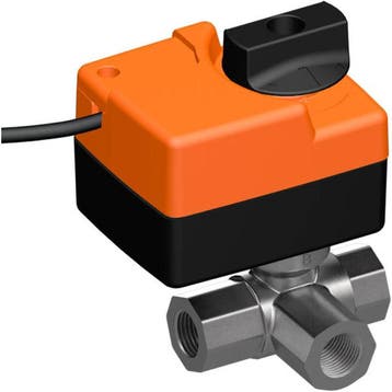 Belimo 3-Weg Kogelkraan Rp1/2 Kvs15 24VAC/DC 90s, Verzenden
