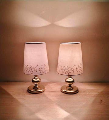 Lampe de table - Laiton - Deux lampes de table