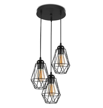 Moderne Hanglamp Zwart 3 x 4 Watt Dimbaar, Huis en Inrichting, Verzenden, Nieuw, Trendy verlichting, Overige fittingen