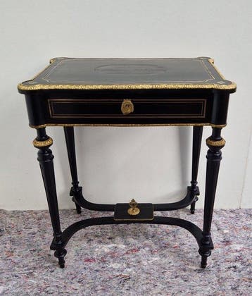 Napoleon III ~ Table Ambulante ~ 19e eeuw ~ Bois Noirci -