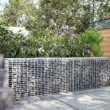 vidaXL Gabion met 3,5 mm Draad en 5x2,5 cm Gaas 100x100x50, Verzenden